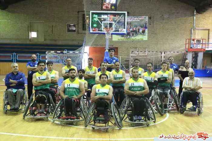 مسابقات دوستانه تیم جانبازان و معلولین قمی با تیم ملی جانبازان ایران در قم برگزار شد