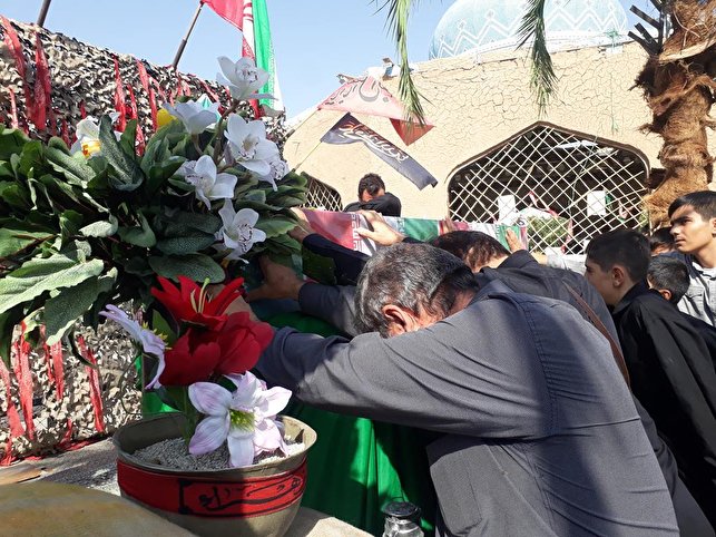 مراسم تشییع پیکر شهید تازه تفحص شده دوران دفاع مقدس «محمدرضا رسولی» در کرج