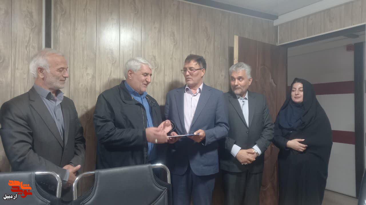بازدید از فرزند شهید«احد جباری» و جانباز«بهرام آزادی» در اردبیل+ عکس