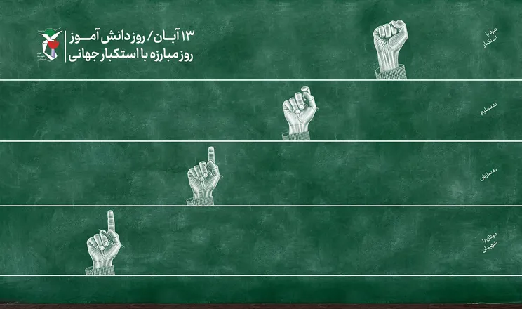 پوستر| ۱۳ آبان، روز دانش آموز و مبارزه با استکبار جهانی